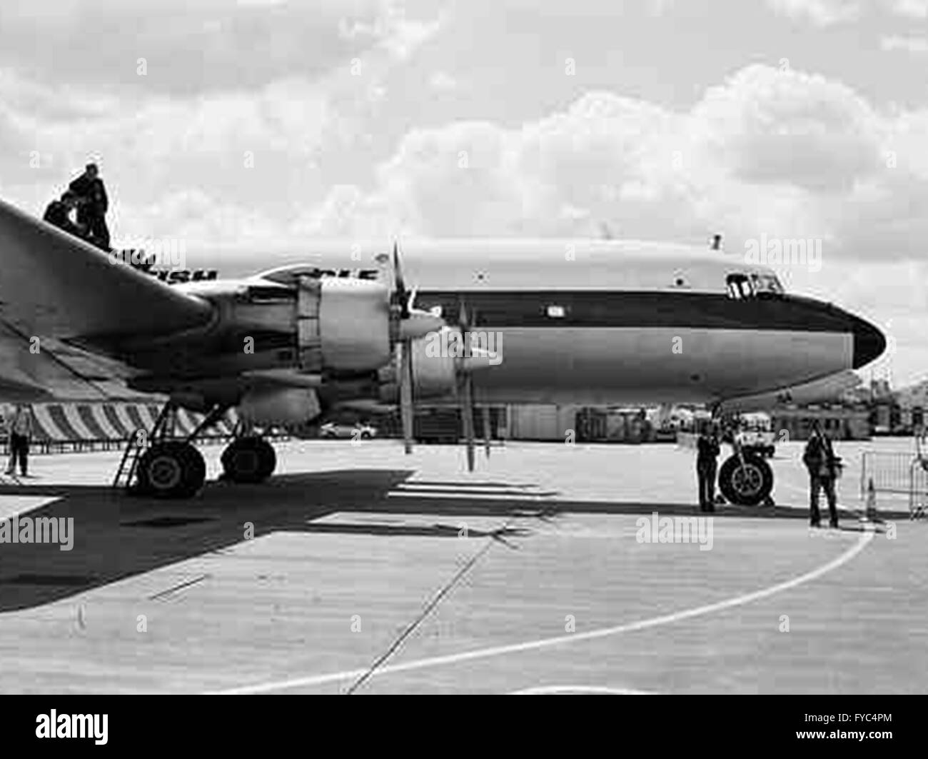 British Eagle DC-6 Banque D'Images