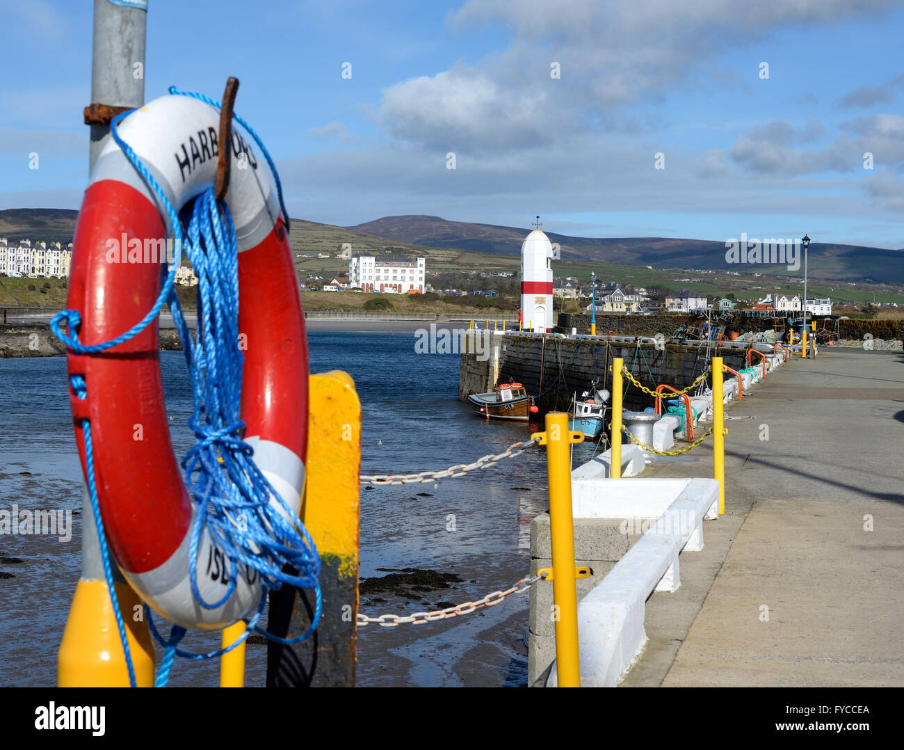 Bouée de Port St Mary Harbour Banque D'Images