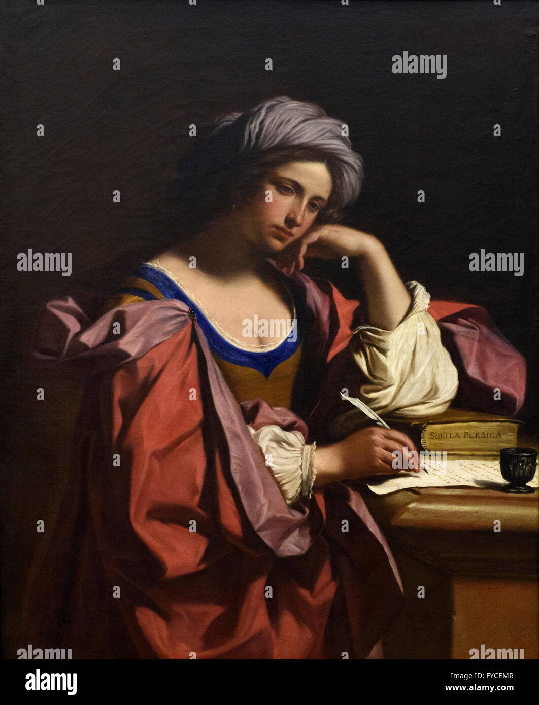 Guercino - Giovan Francesco Barbieri (1591-1666), Sibylle Persique, 1647. Banque D'Images