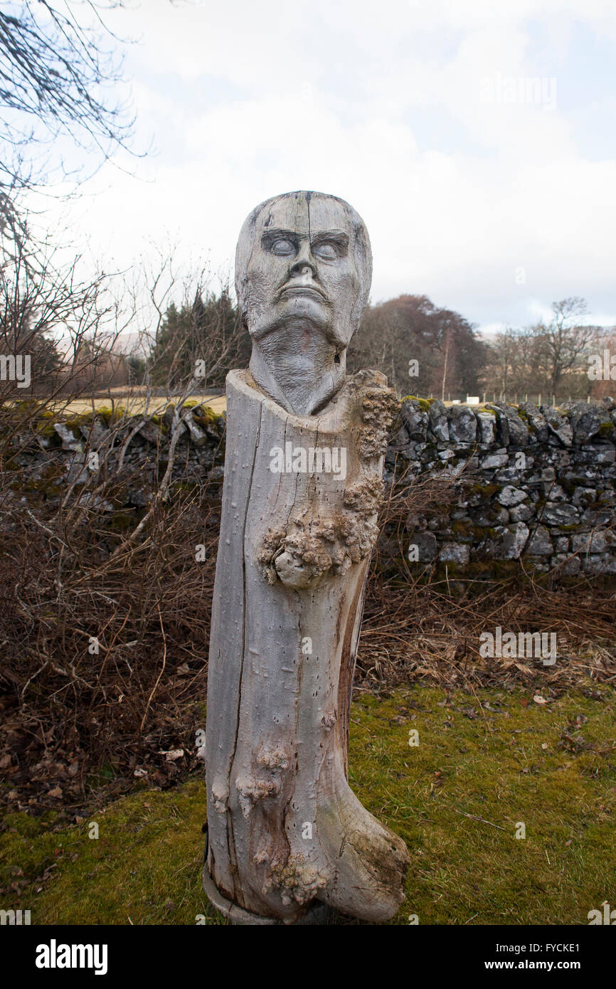 Les sculptures de Frank Bruce Sculpture Park à Feshiebridge en Ecosse Banque D'Images