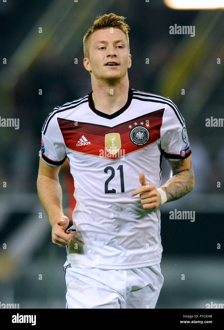 Marco Reus, GER, match de qualification pour le championnat d'Europe de l'UEFA 2016, l'Allemagne contre l'Ecosse 2:1, parc Signal Iduna, Dortmund Banque D'Images