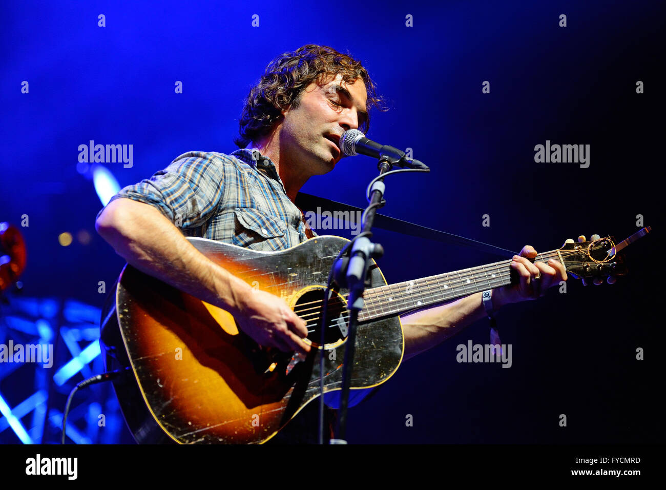 BILBAO, ESPAGNE - 31 OCT : Le Barr Brothers (band) performance live à Bime Festival le 31 octobre 2014 à Bilbao, en Espagne. Banque D'Images