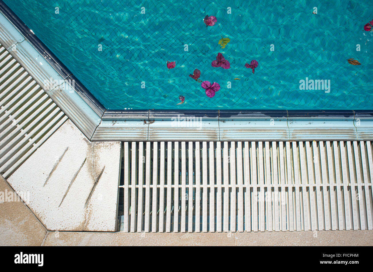 Piscine détail Banque D'Images