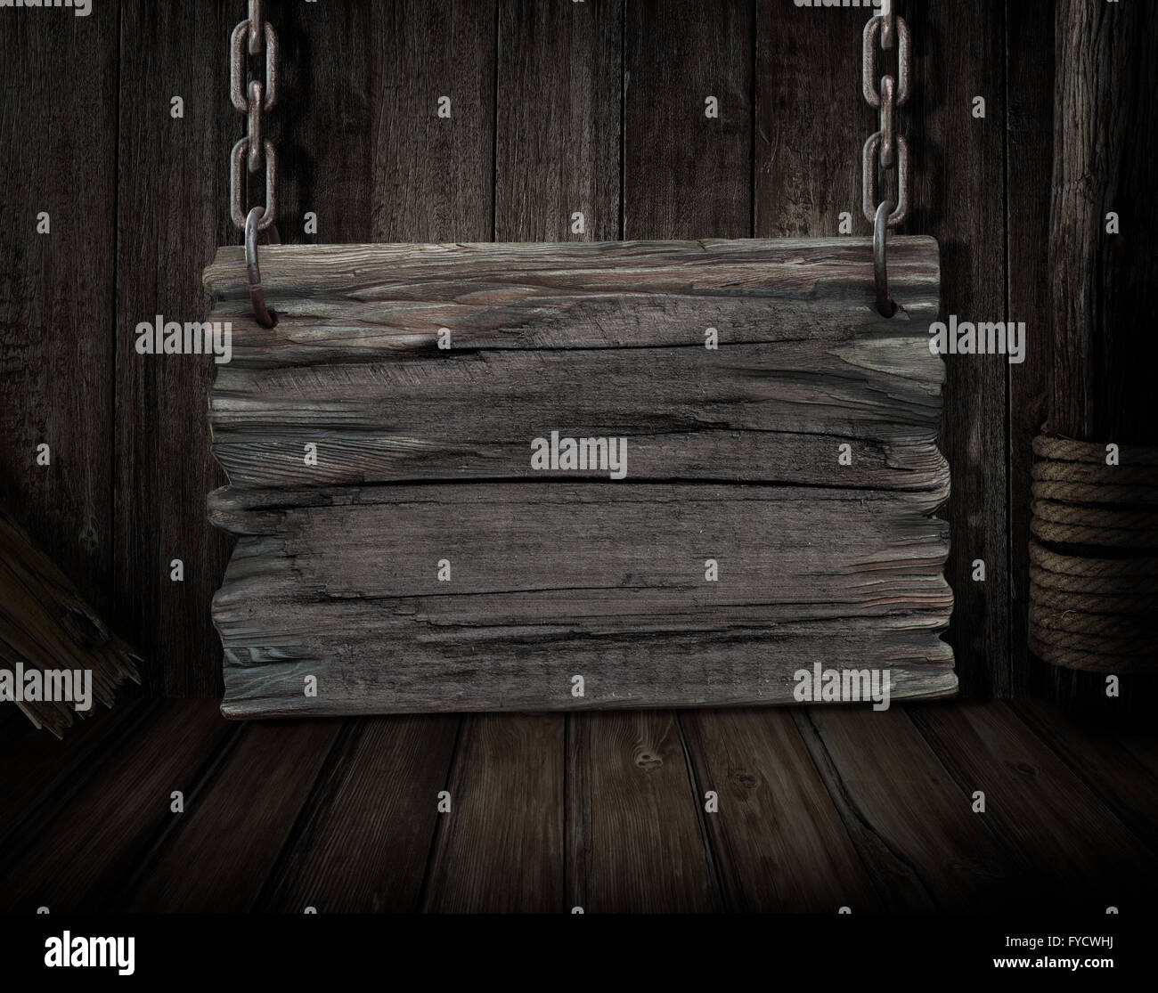 Bois Blanc sur scène navire vieux de 24 Banque D'Images