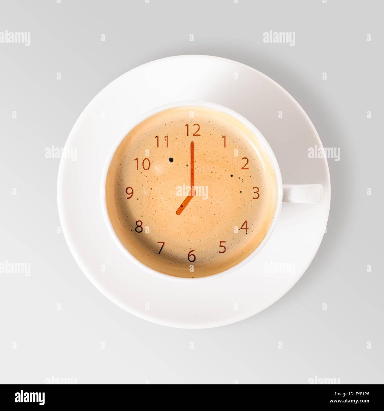 horloge café Banque D'Images