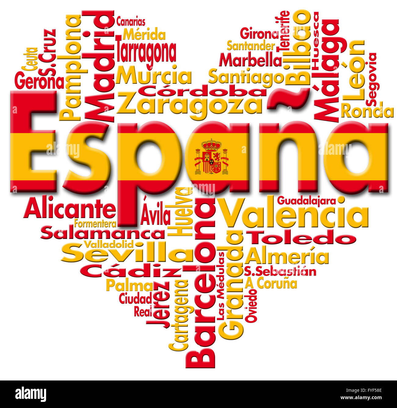 I Love España Banque D'Images