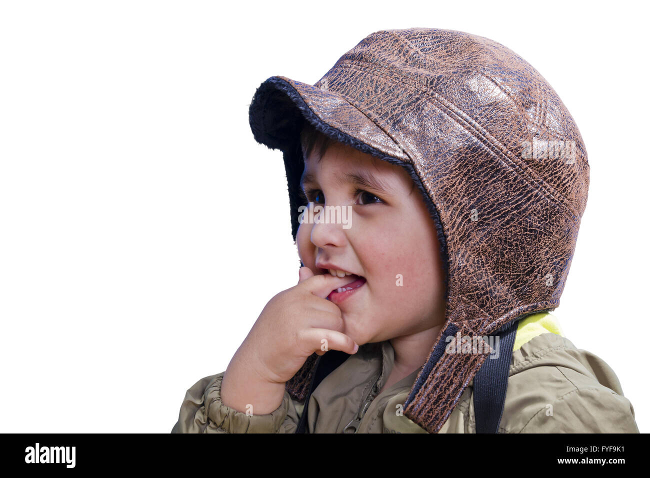 Bebe Garcon Reve De Devenir Un Pilote Avec Un Ancien Style Uniform Photo Stock Alamy