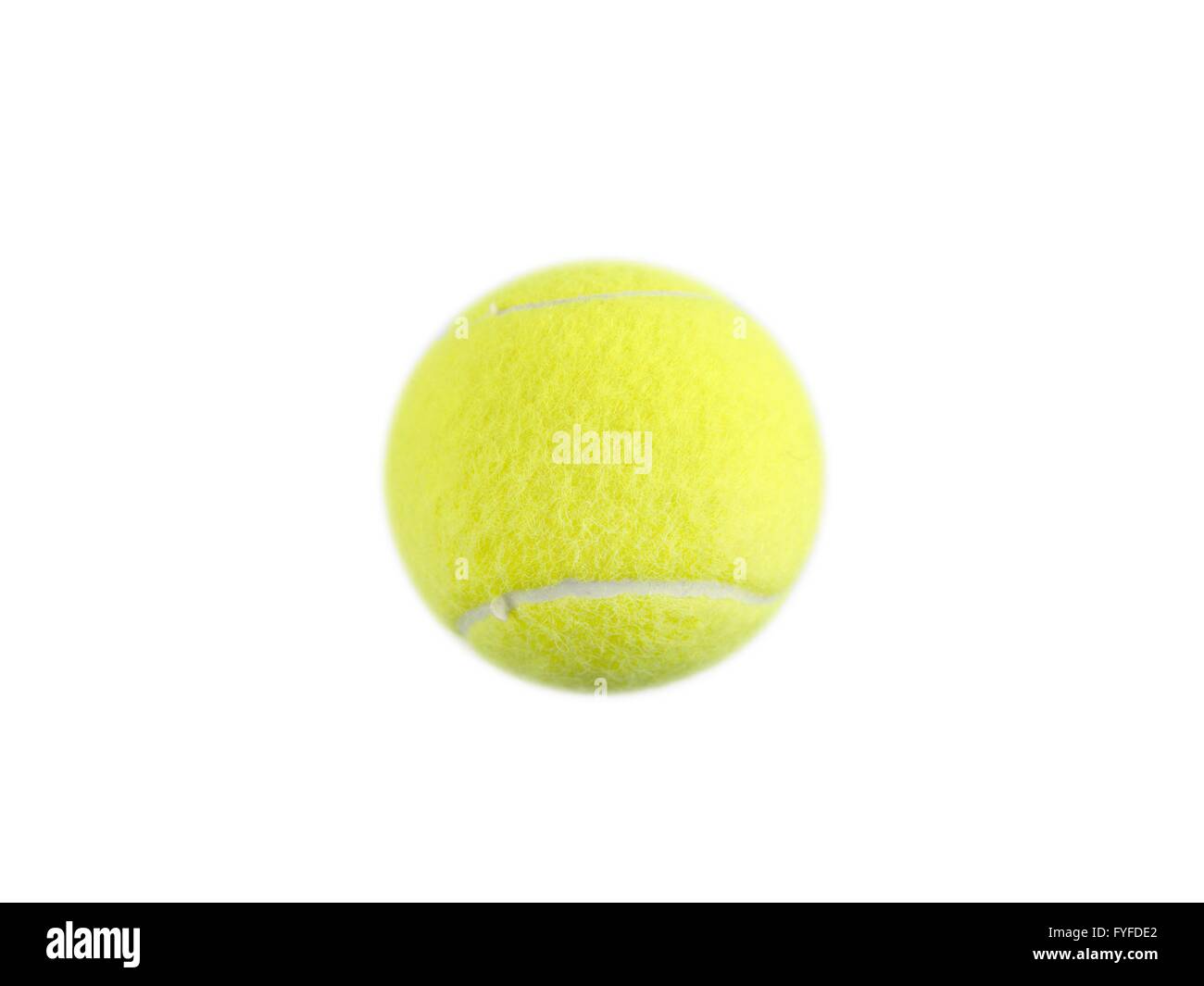 Balles de tennis sportif isolé sur fond blanc Banque D'Images