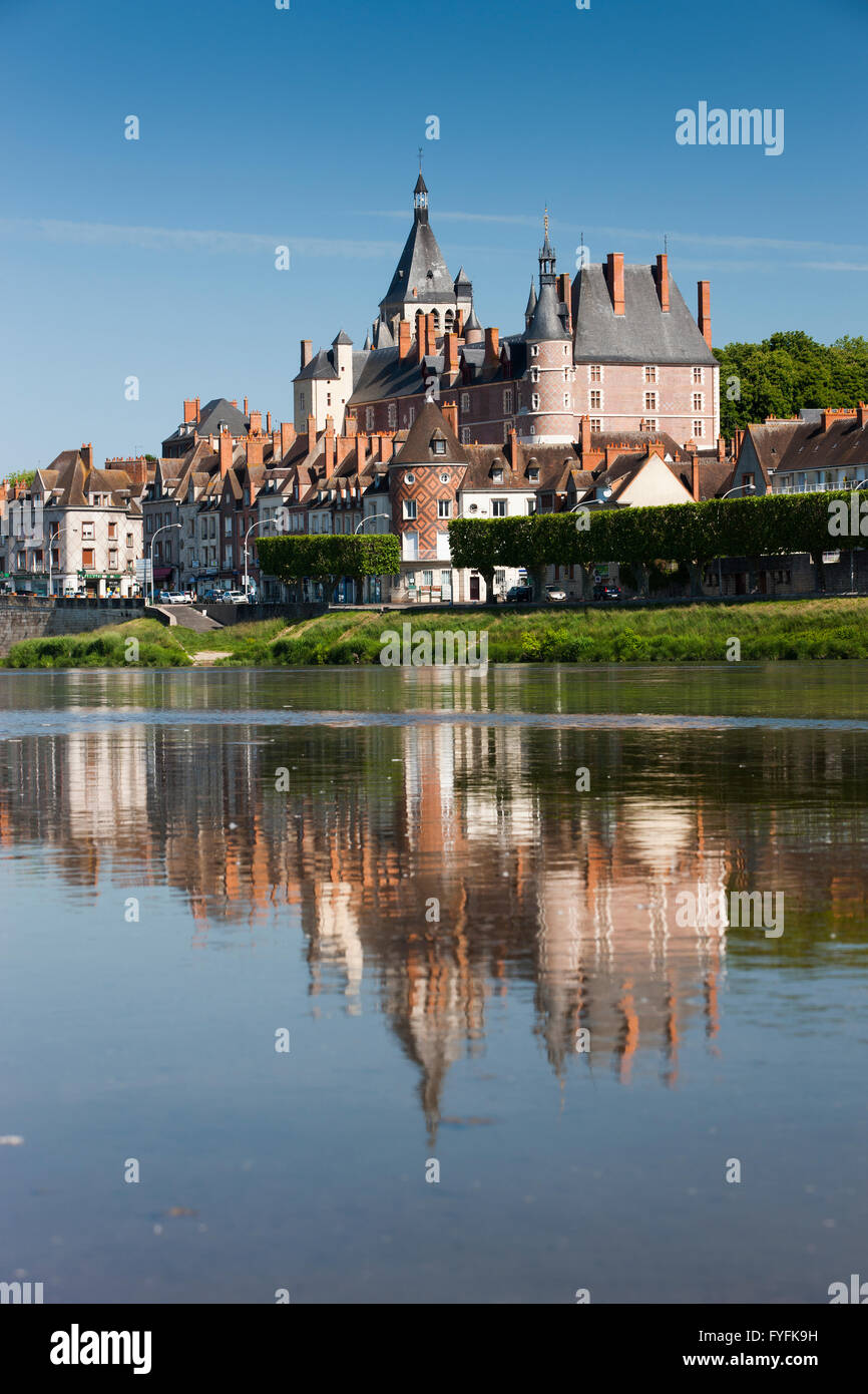 Gien sur la Loire, Département Loiret, Center-Val Région de Loire, France Banque D'Images