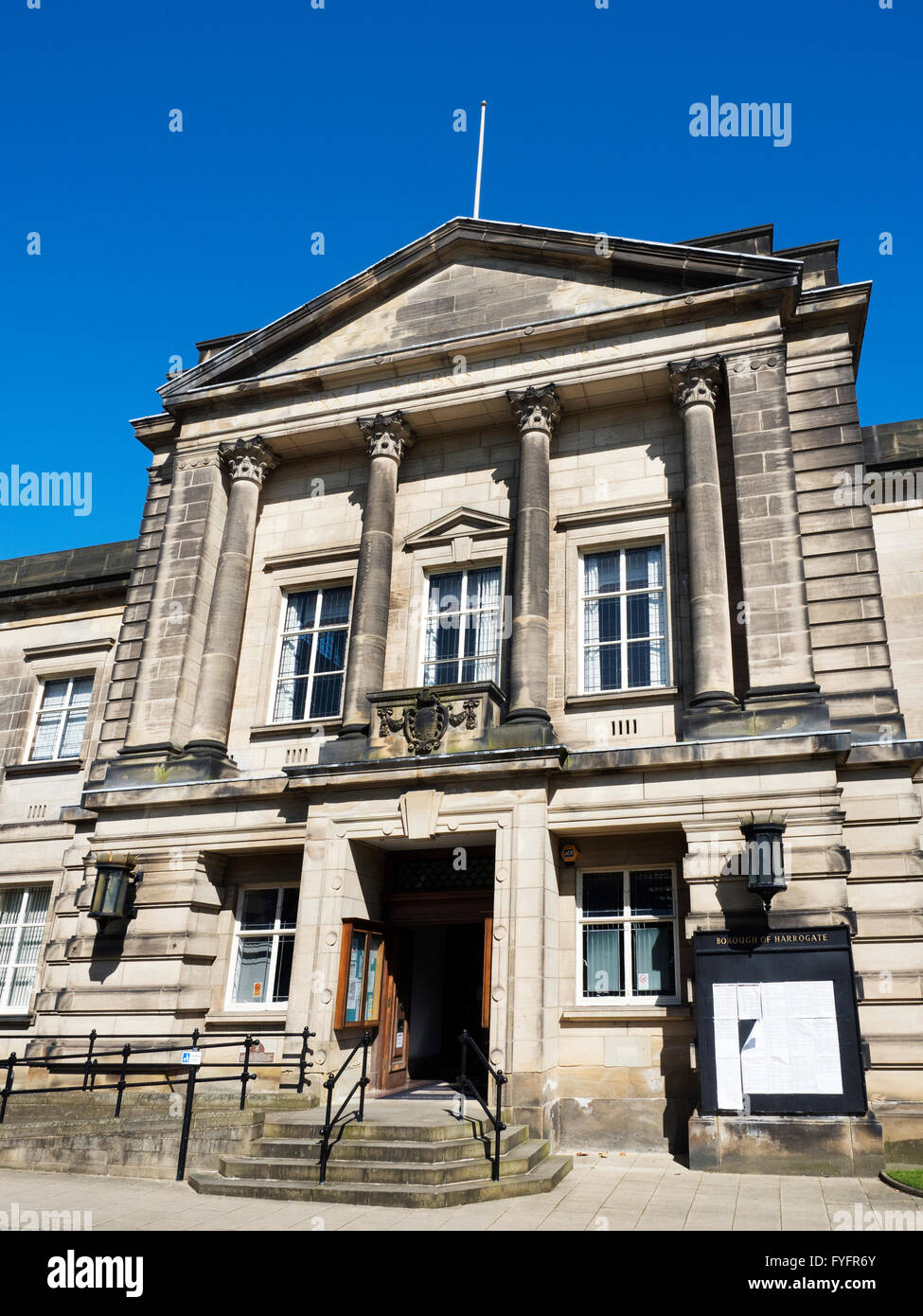 Harrogate Borough Council Building à Crescent Gardens à Harrogate North Yorkshire Angleterre Banque D'Images