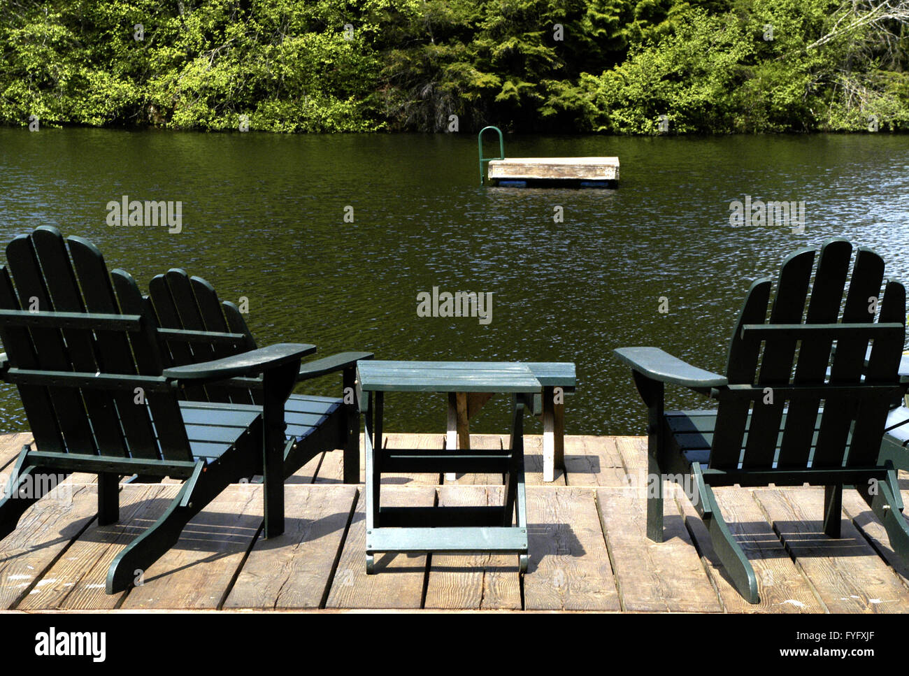 Eagle Lake, Orcas Est., WA Banque D'Images