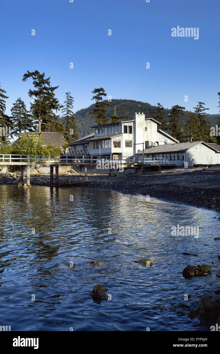 Bartwood Lodge, Orcas Island, WA Banque D'Images