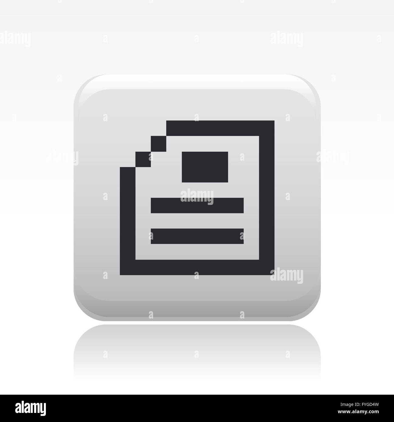 Vector illustration de l'icône d'un pixel Banque D'Images