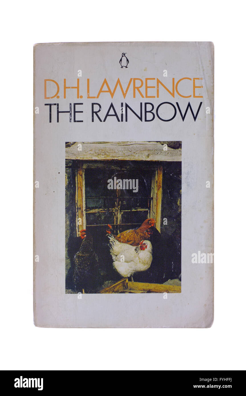 Le capot avant de l'Arc-en-ciel par D. H. Lawrence photographié sur un fond blanc. Banque D'Images