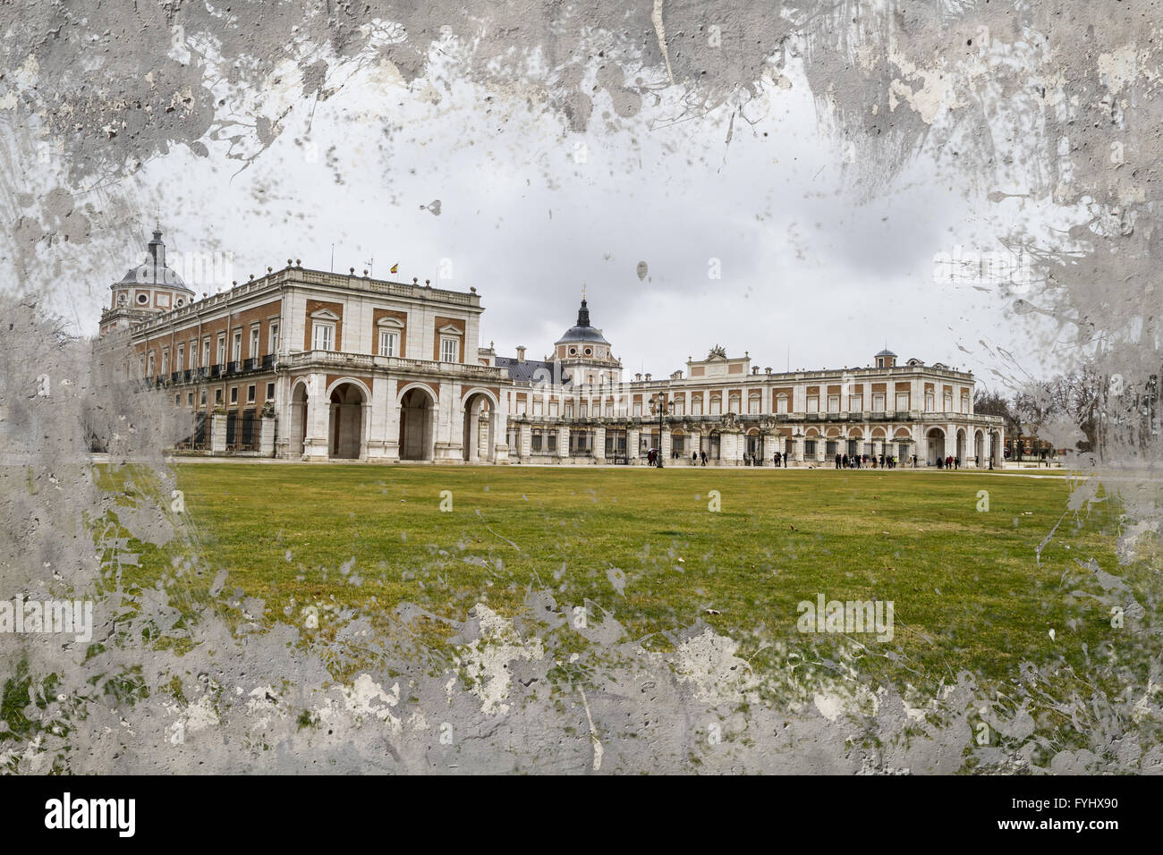 Contexte artistique. Palais d'Aranjuez, madrid espagne site du patrimoine mondial. Banque D'Images