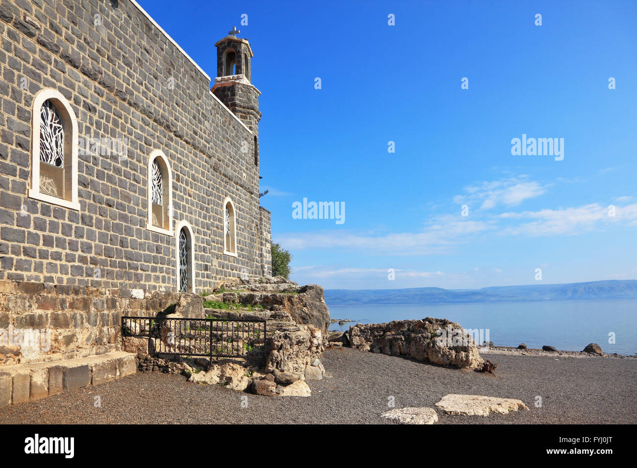 L'une des plus anciennes églises de la mer de Galilée Banque D'Images
