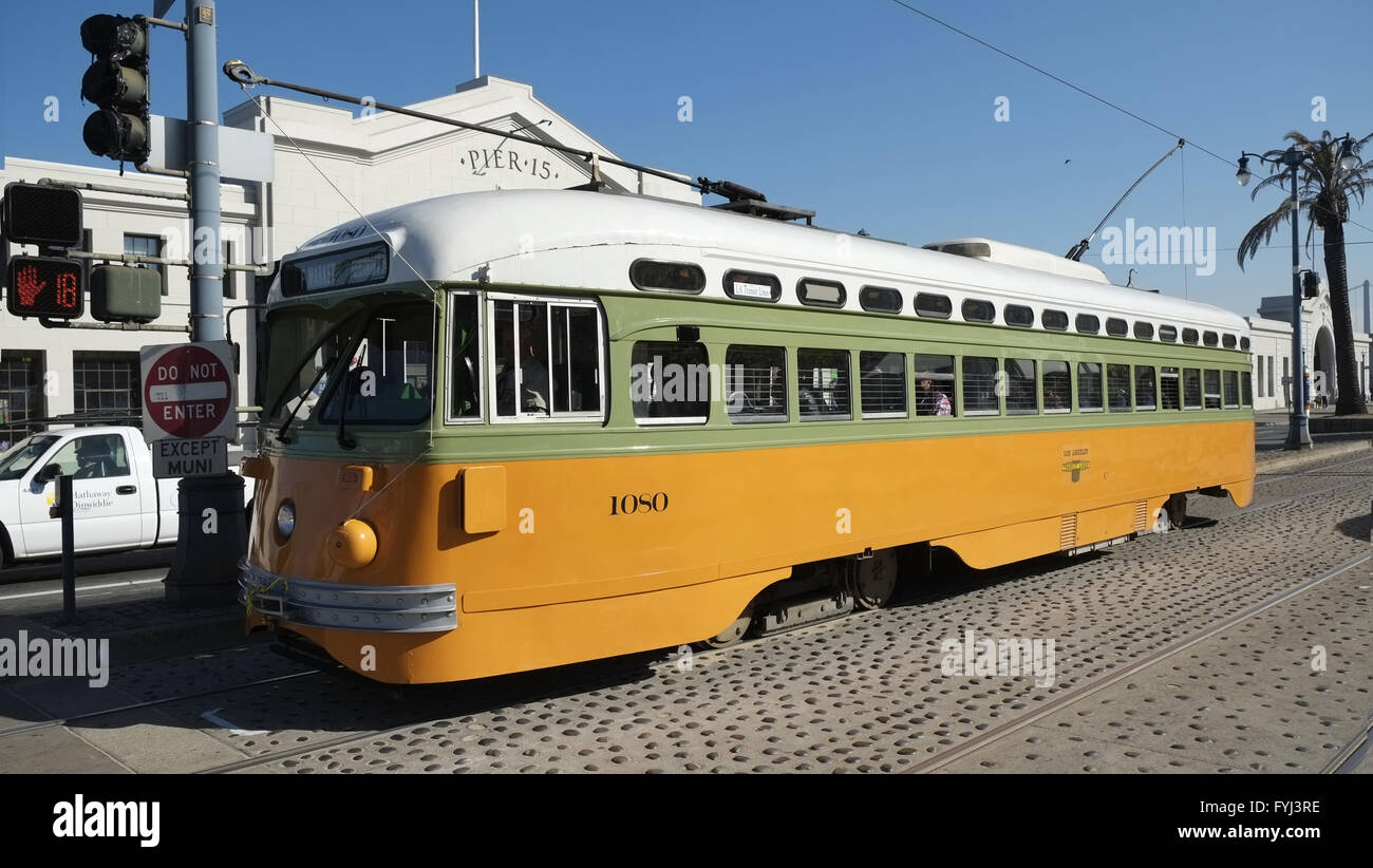 Tram / ​Line F, San Francisco Banque D'Images