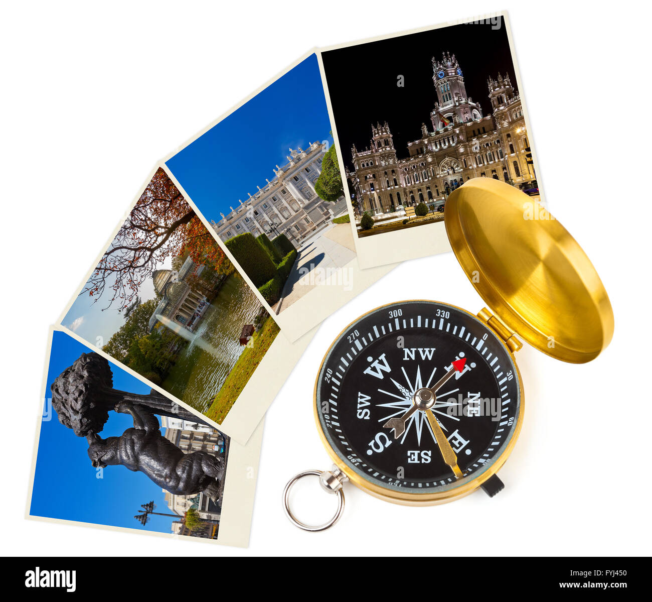 Madrid Espagne billet d'images et de compas (mes photos) Banque D'Images