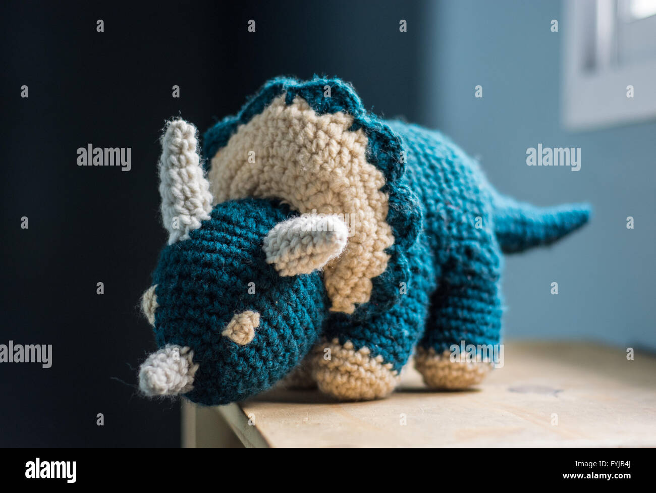 Triceratops en tricot # 3 Banque D'Images