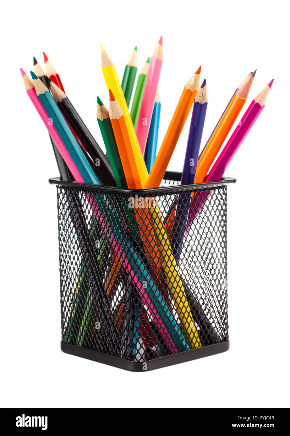 Crayons multicolores Banque D'Images