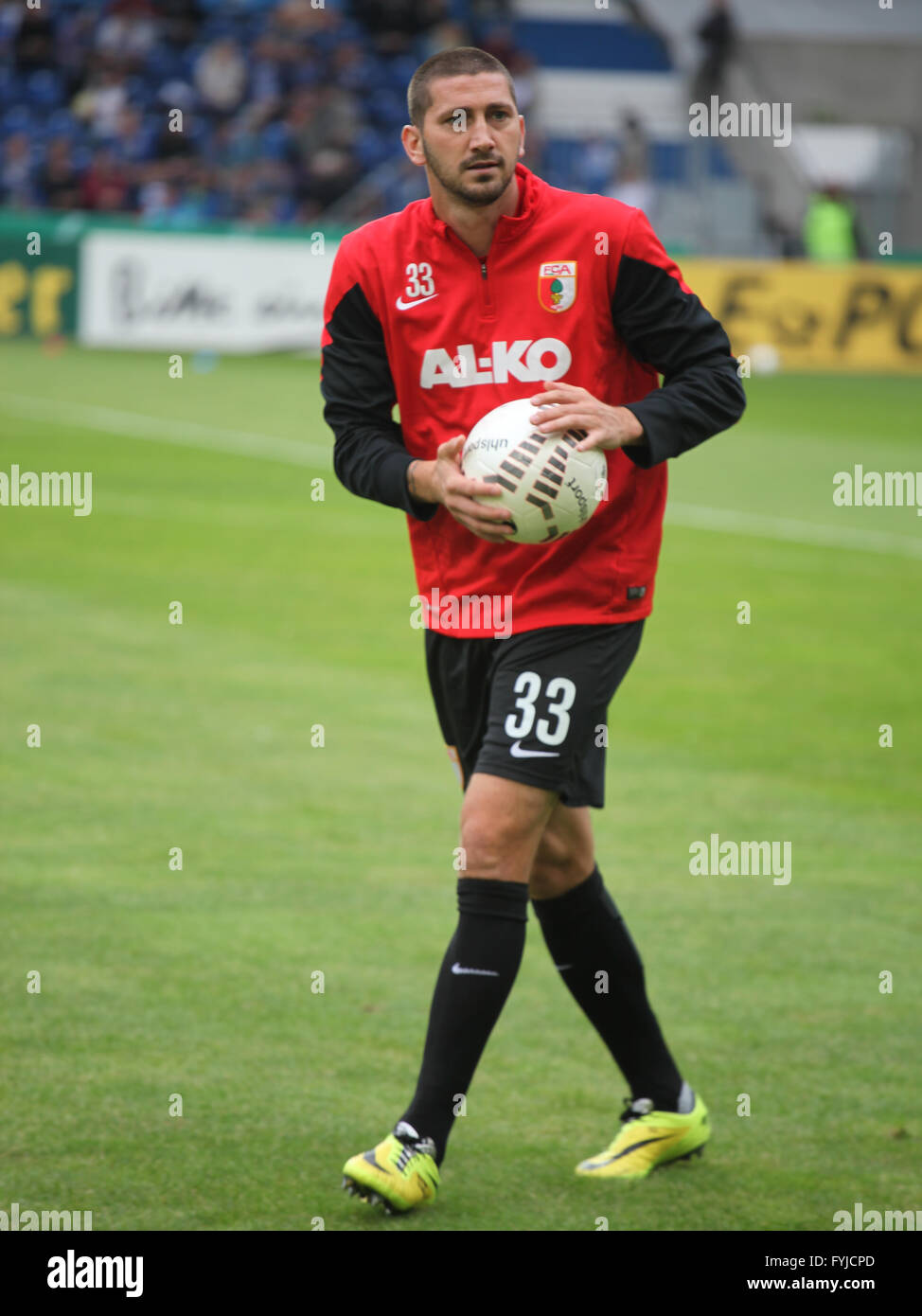 Sascha Mölders (FC Augsburg) Banque D'Images