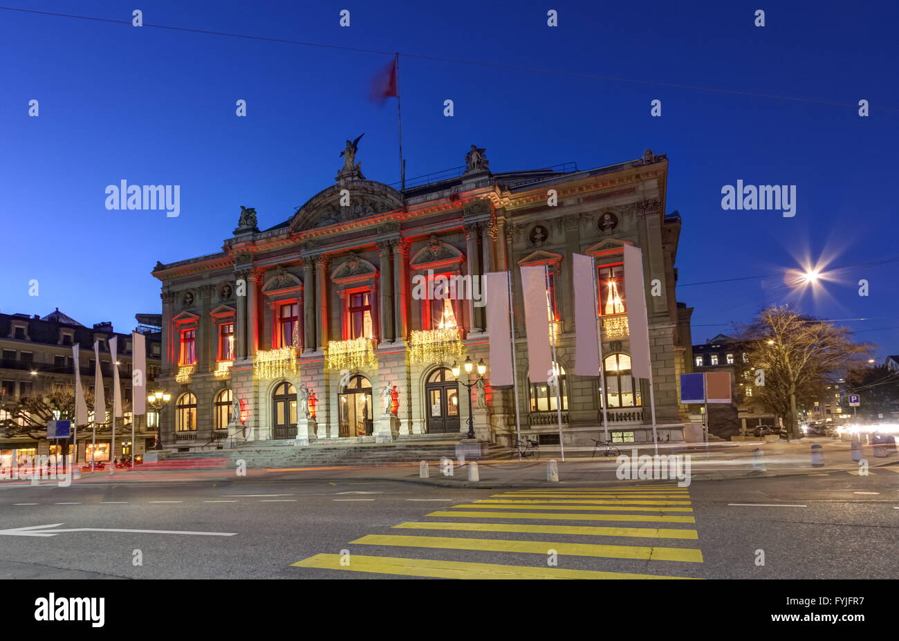 Grand Theatre ou Grand Théâtre, Genève, Suisse Banque D'Images