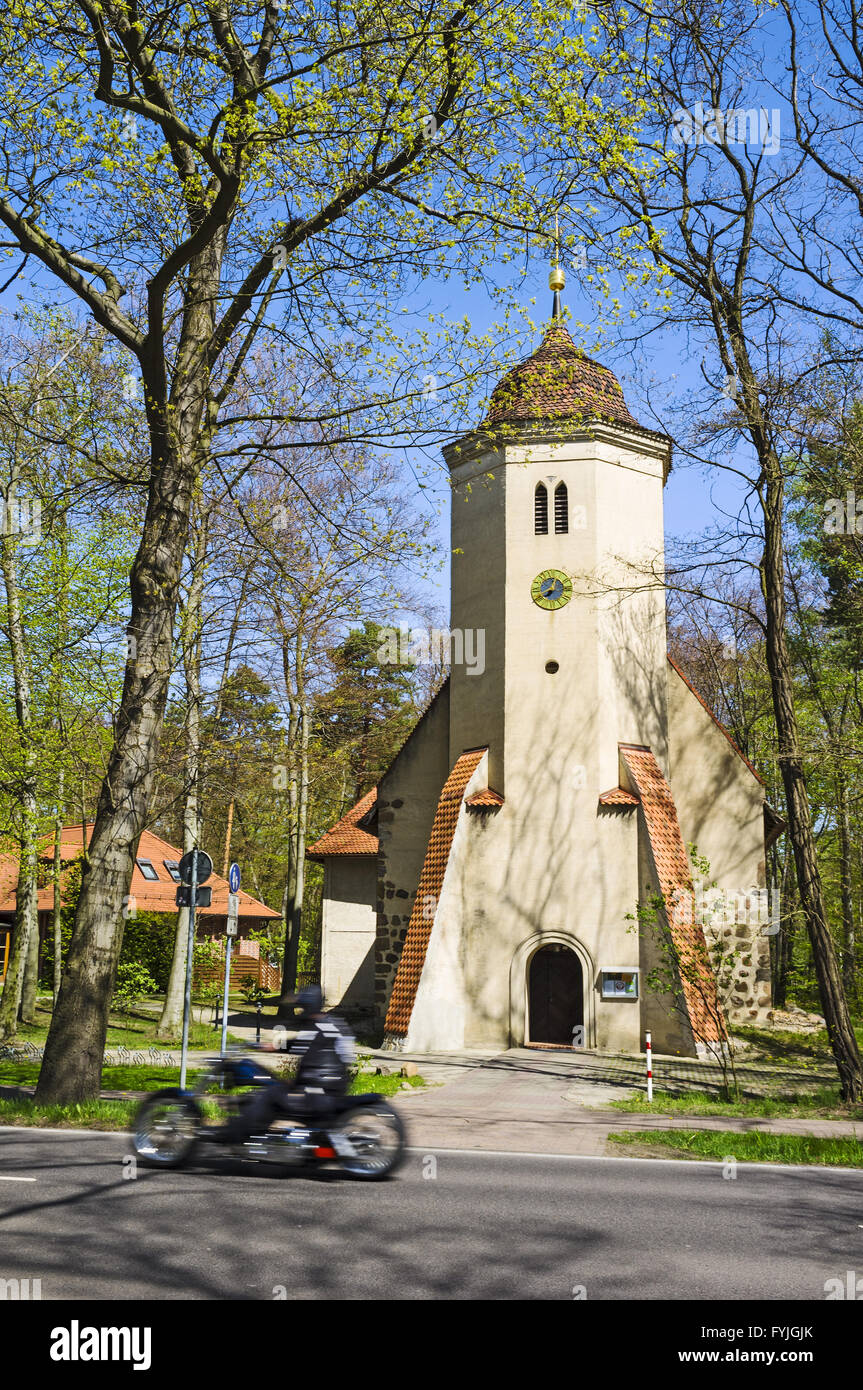 Ancienne église de Pritzen, reconstruit en Beeskow Banque D'Images