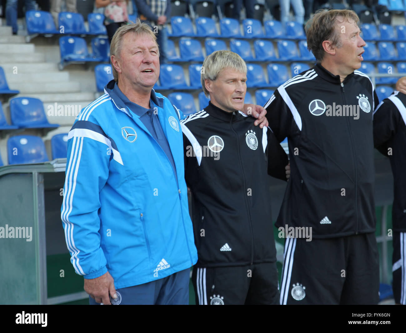 L'équipe entraîneur U21 DFB Banque D'Images