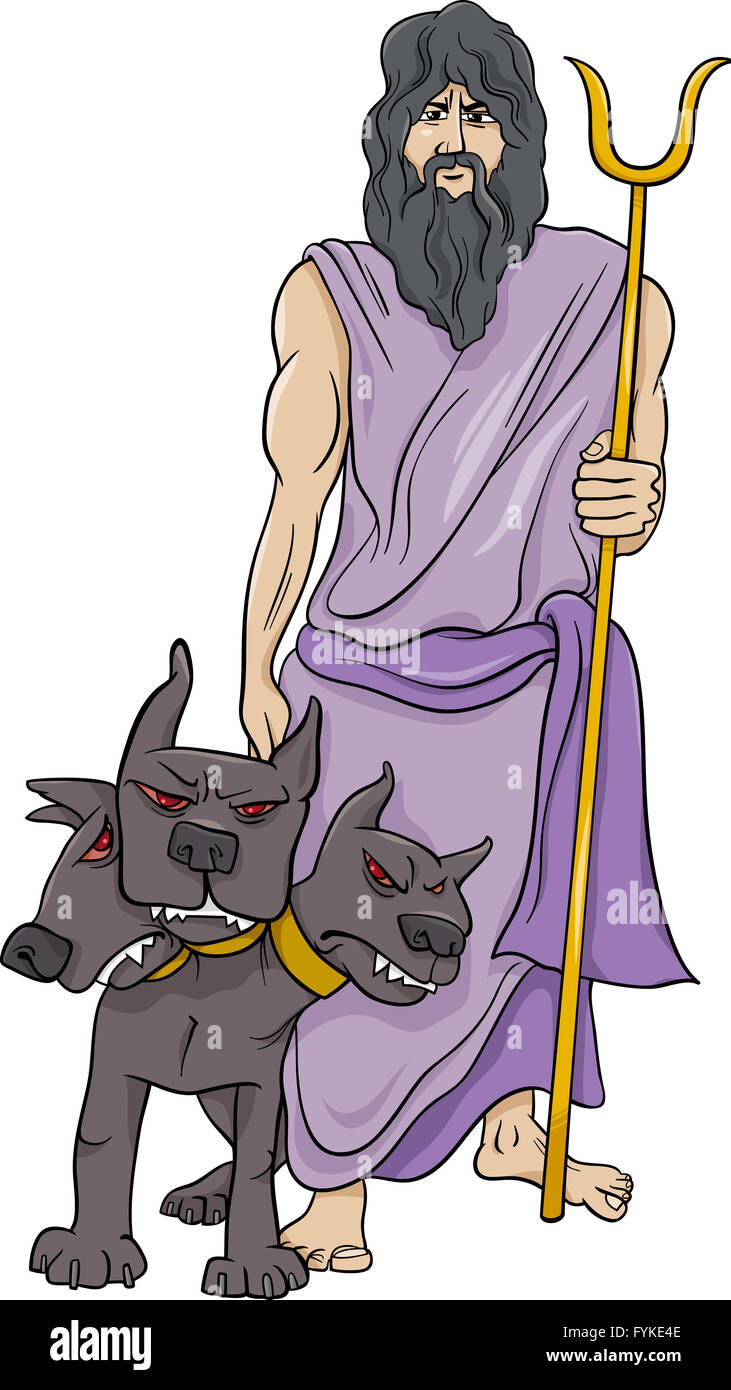 Dieu Grec Hades Cartoon Illustration Photo Stock Alamy
