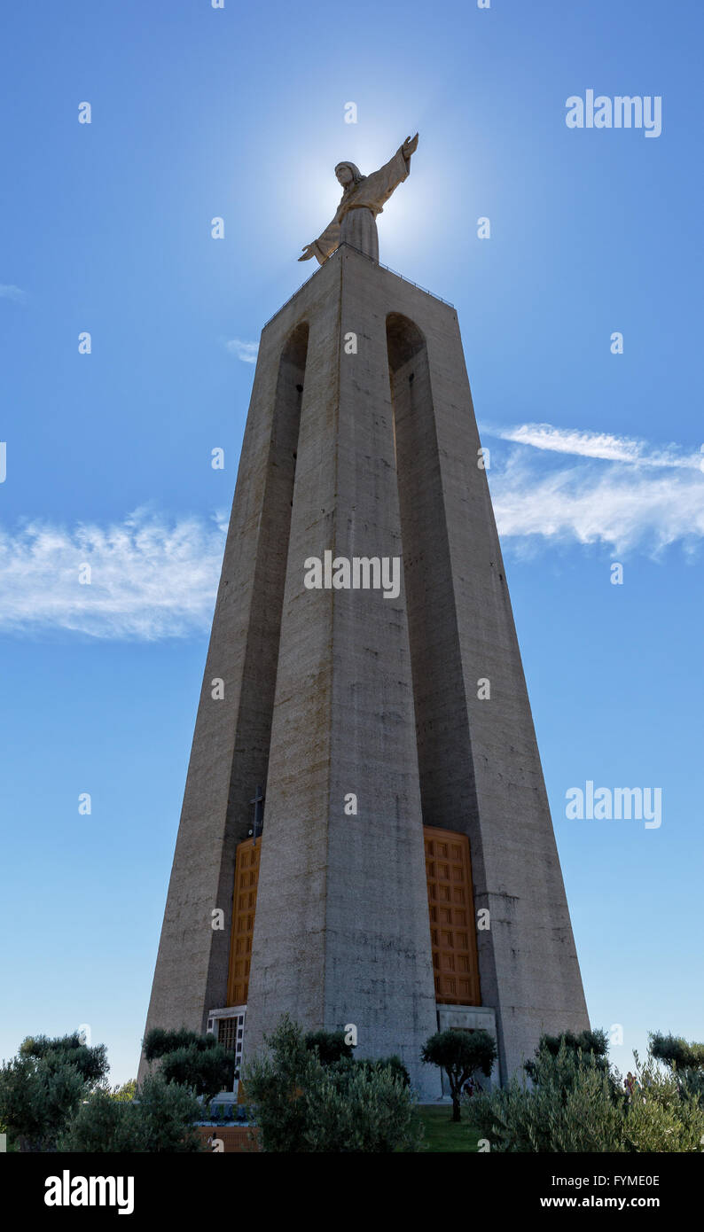 Jésus-christ Monument Cristo-Rei Lisboa à Lisbonne Banque D'Images