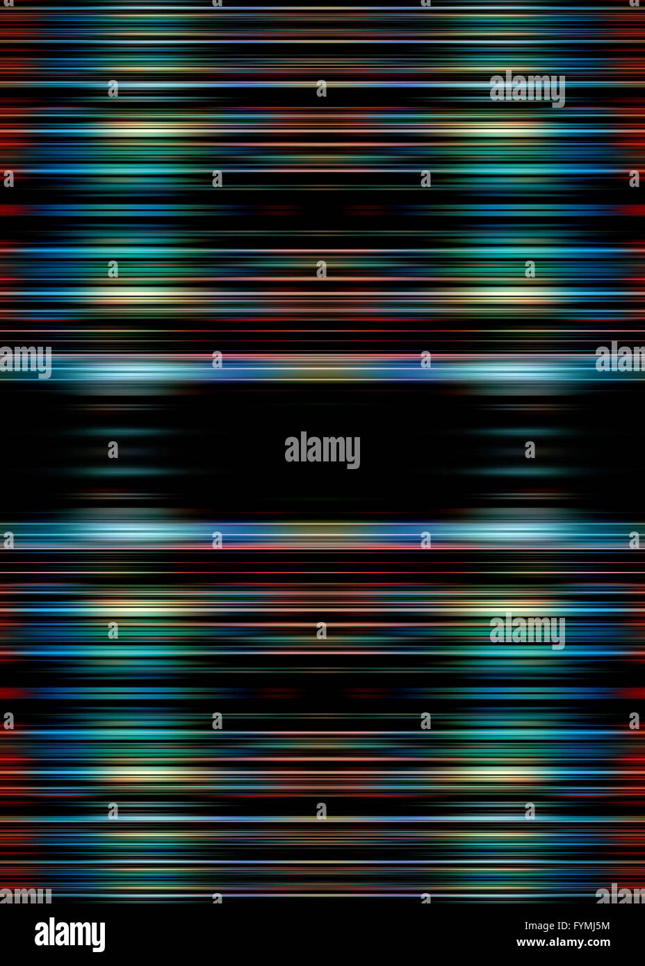 Les faisceaux lumineux colorés Banque D'Images