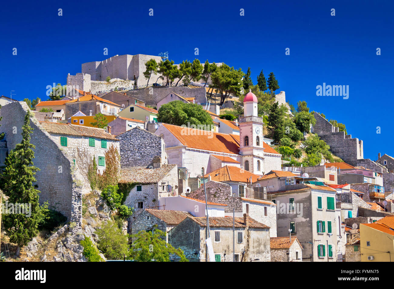Vieille ville de pierre de Sibenik Banque D'Images