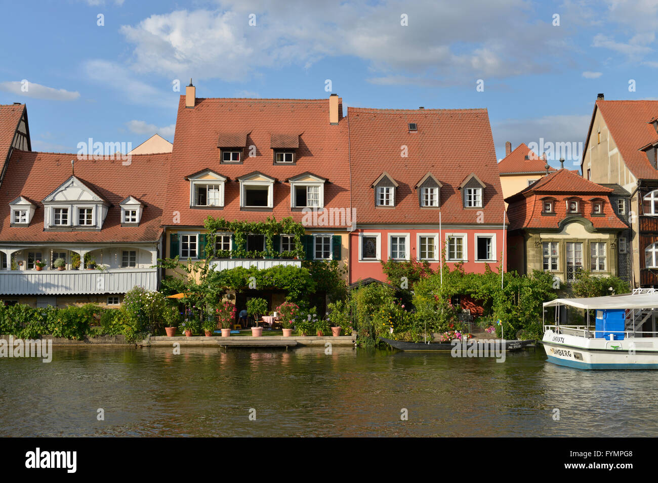 Klein-Venedig, Fischerei, Bamberg, Bayern, Deutschland Banque D'Images