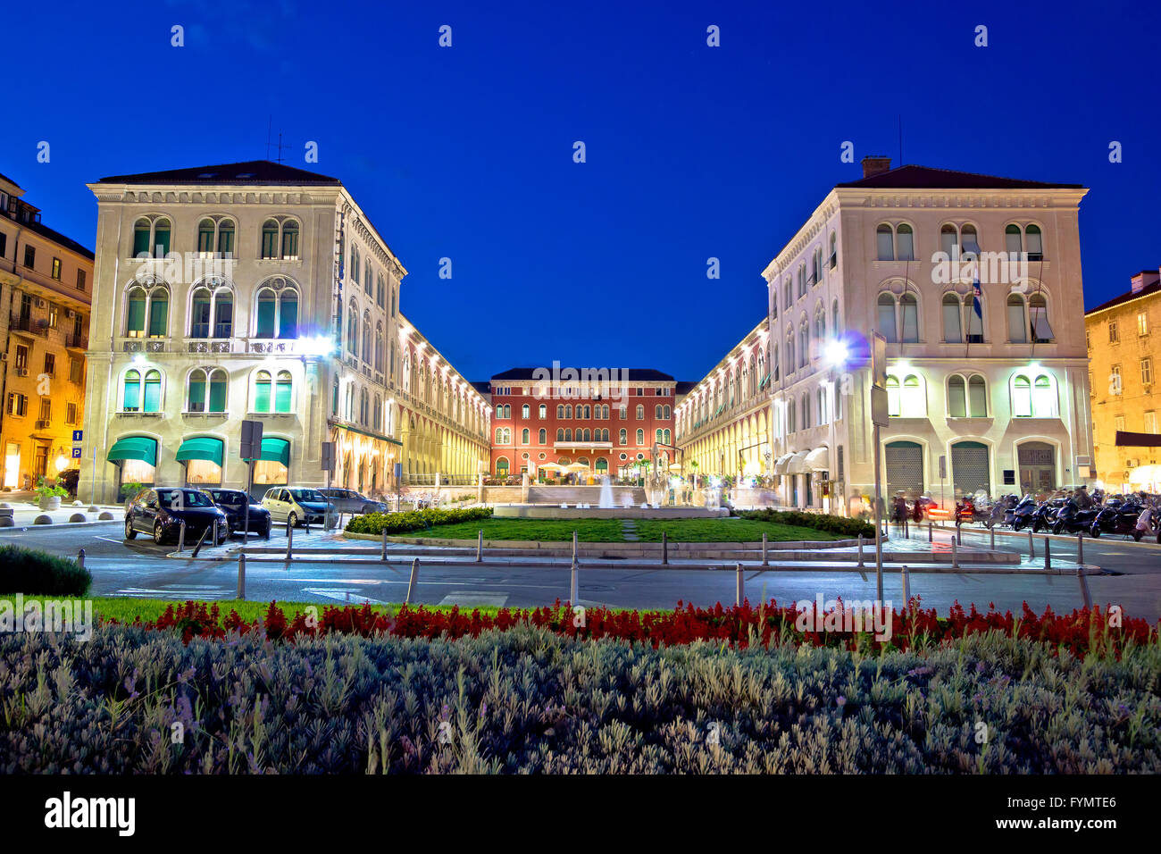 Prokurative square à Split soir voir Banque D'Images