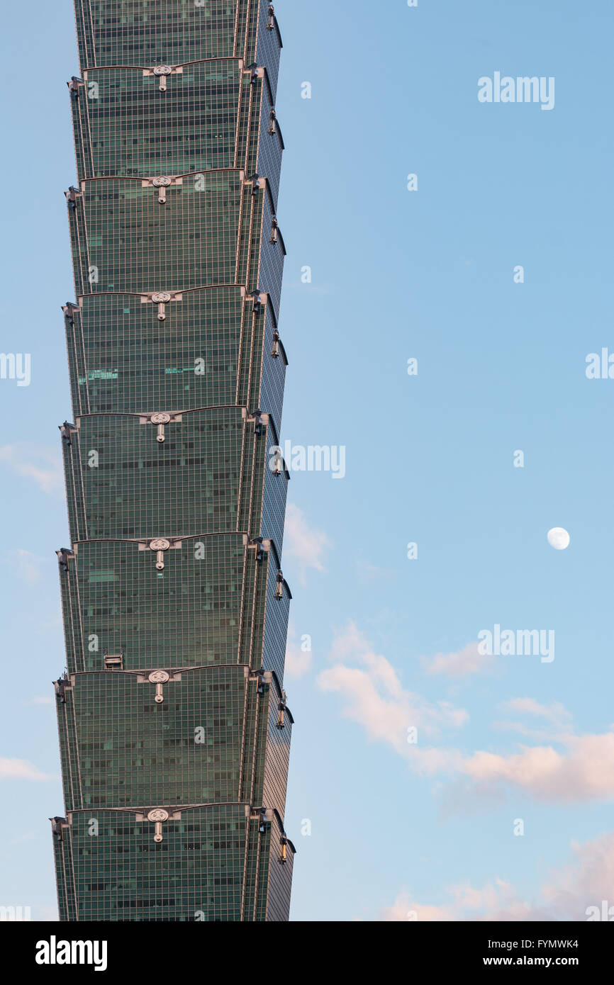 Taipei 101, vers le ciel, le ciel est la limite Banque D'Images