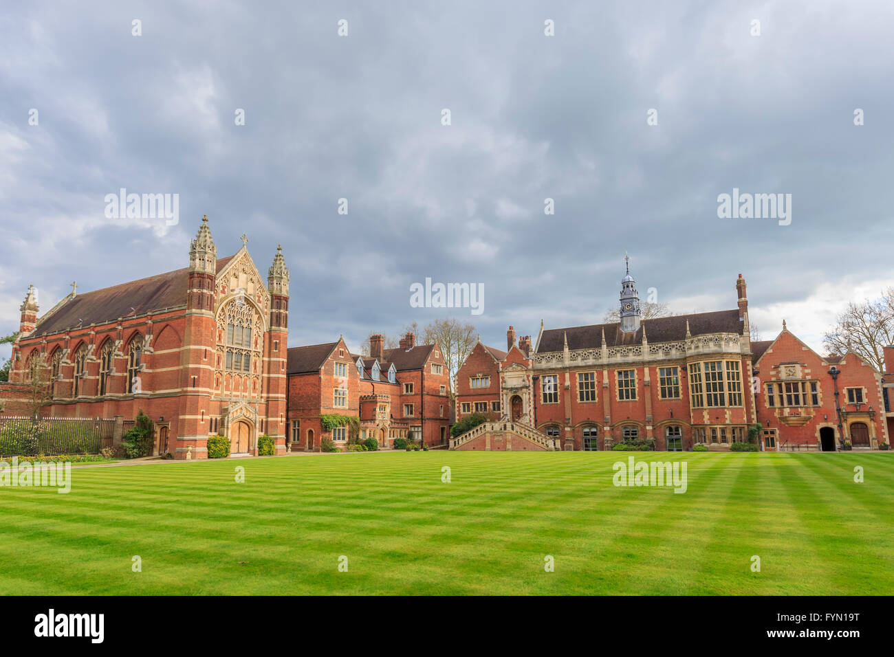 Beaux endroits autour de la célèbre Selwyn College à l'Université de Cambridge, Royaume-Uni Banque D'Images