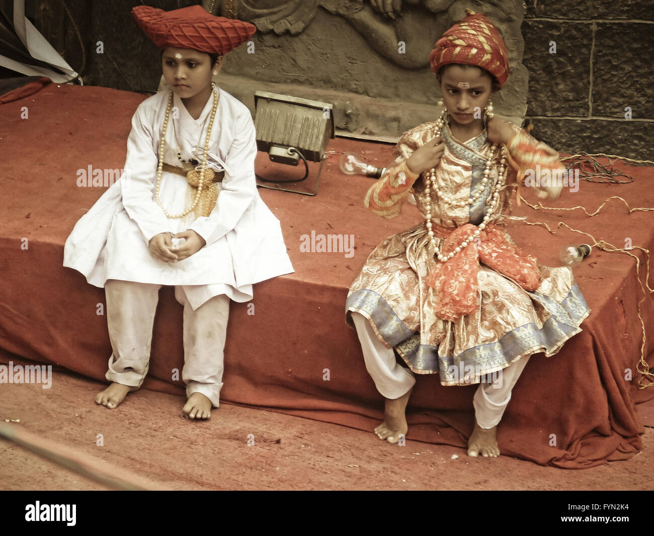 Théâtre scène basée sur des histoires historiques Banque D'Images
