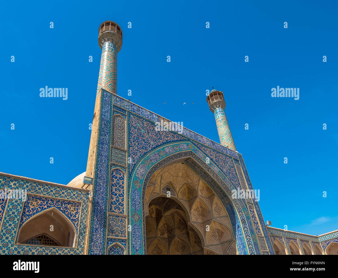 Mosquée Jameh ou vendredi d'Isfahan, Iran Banque D'Images