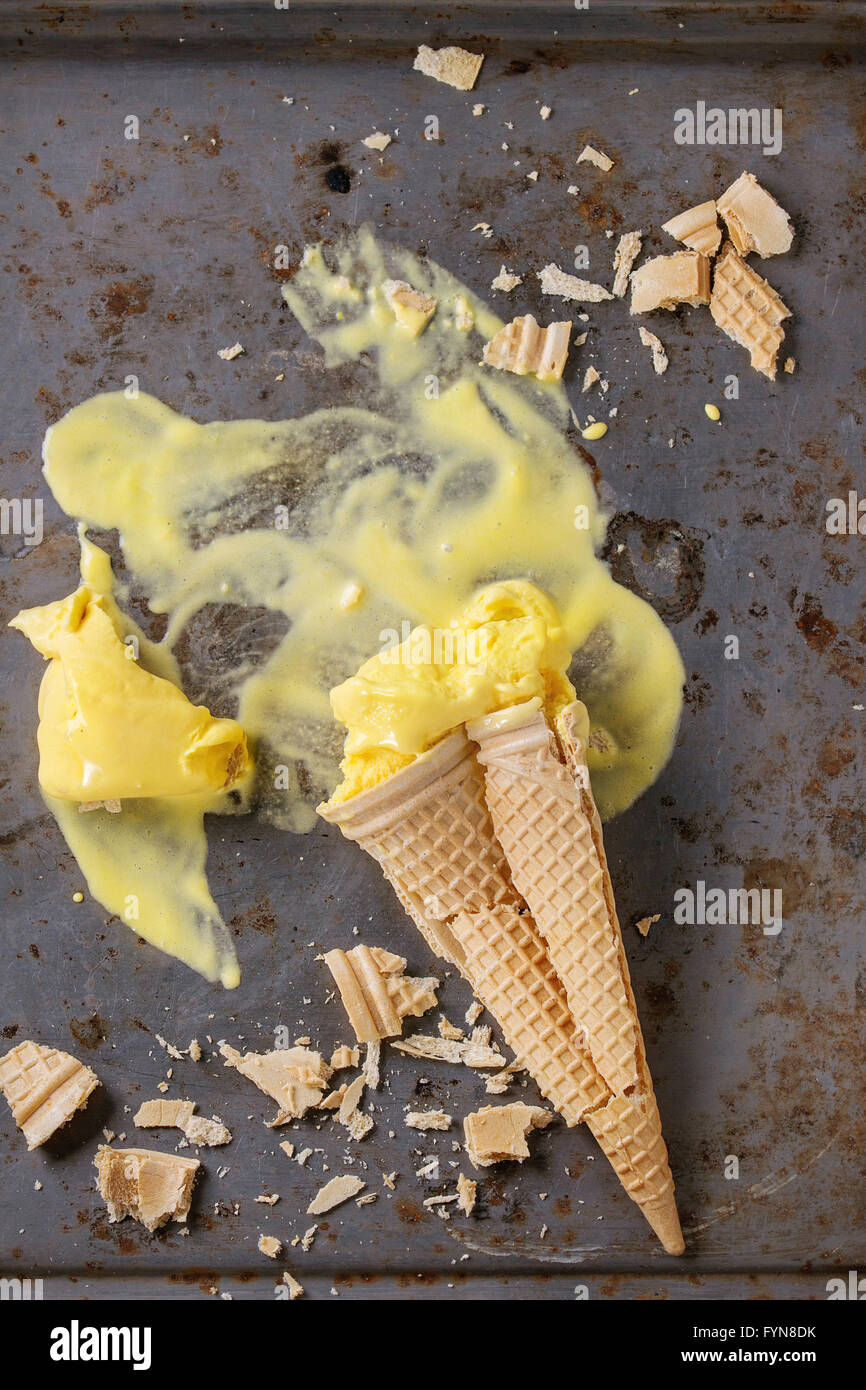Crème glacée mangue Banque D'Images