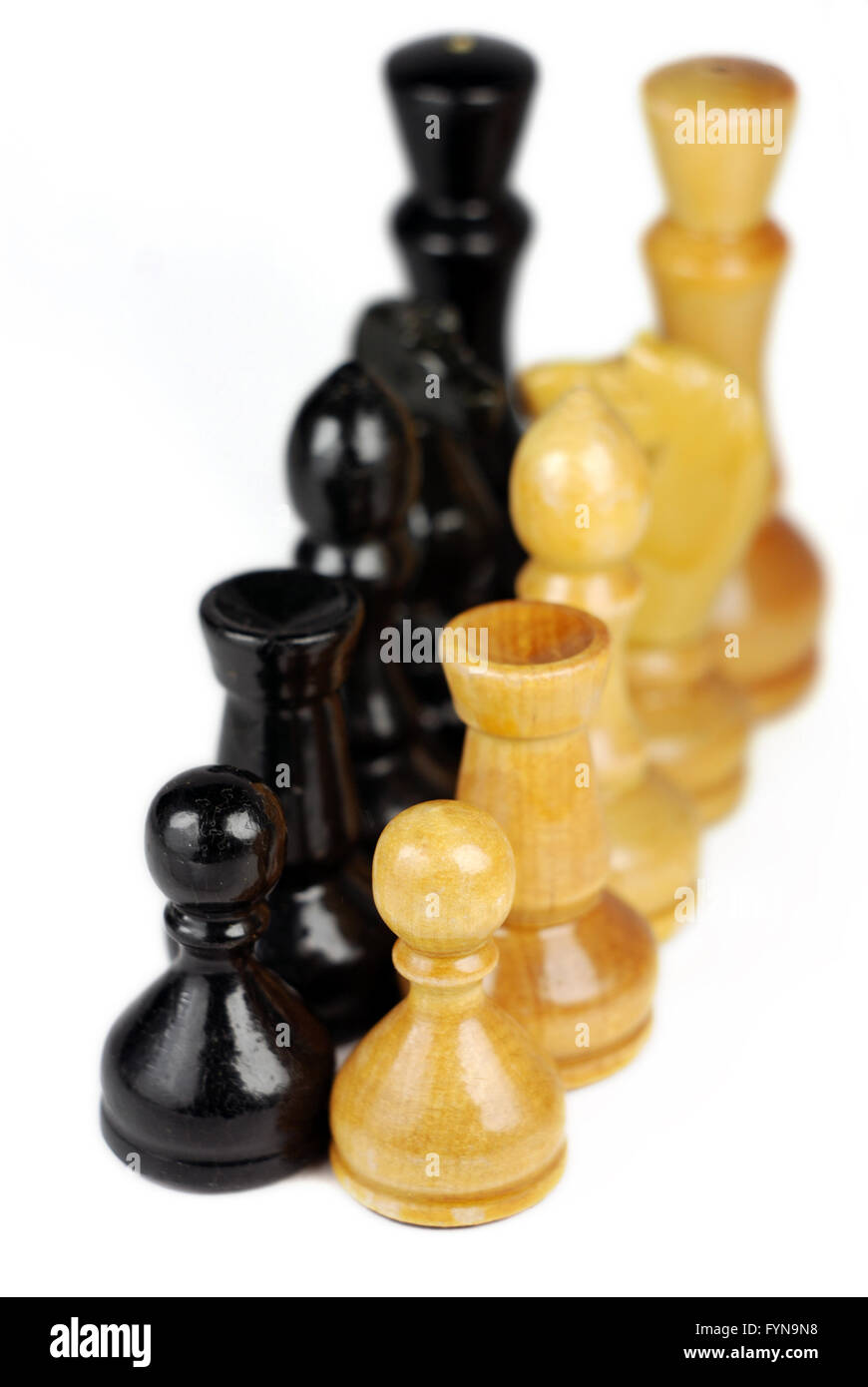 La confrontation d'échecs Banque D'Images La confrontation d'échecs Banque D'Images