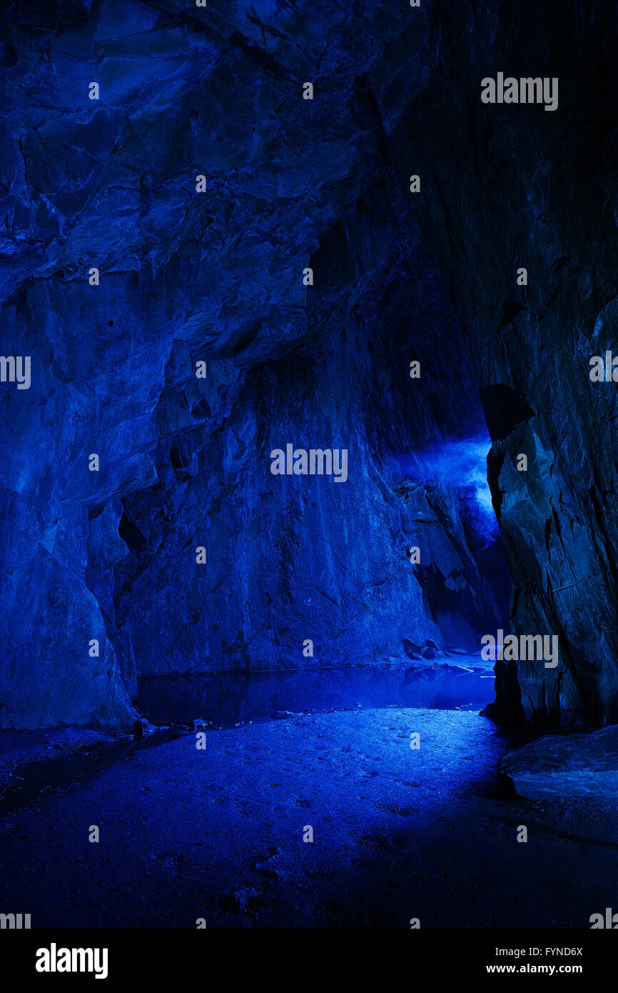 Caverne de la cathédrale dans le Lake District UK Banque D'Images