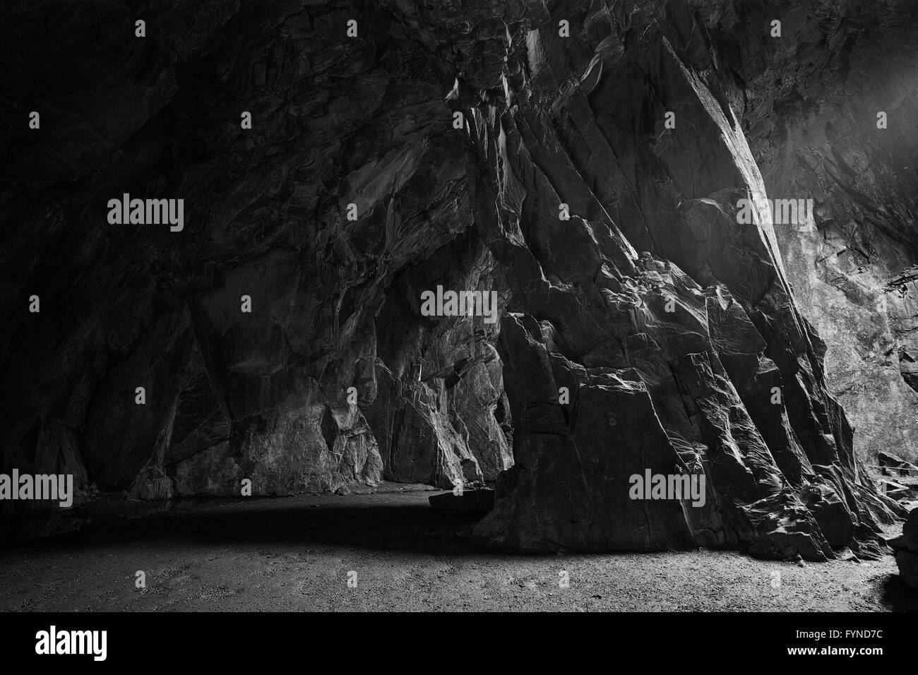 Caverne de la cathédrale dans le Lake District UK Banque D'Images