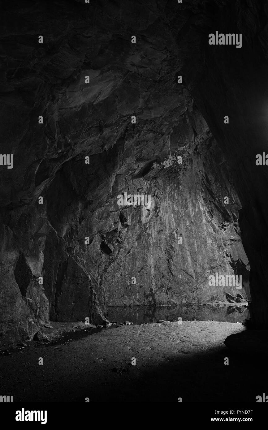 Caverne de la cathédrale dans le Lake District UK Banque D'Images
