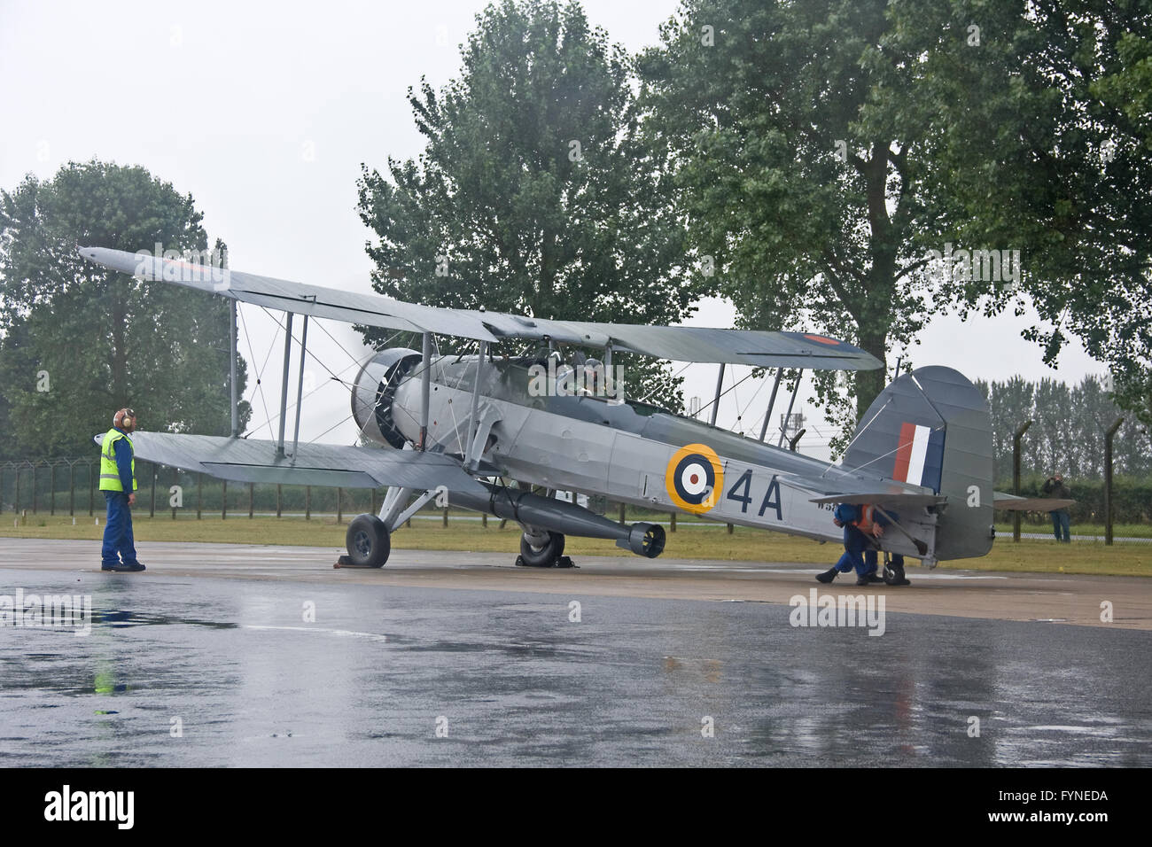 L'espadon fée W5856 Vol historique de la Royal Navy Banque D'Images