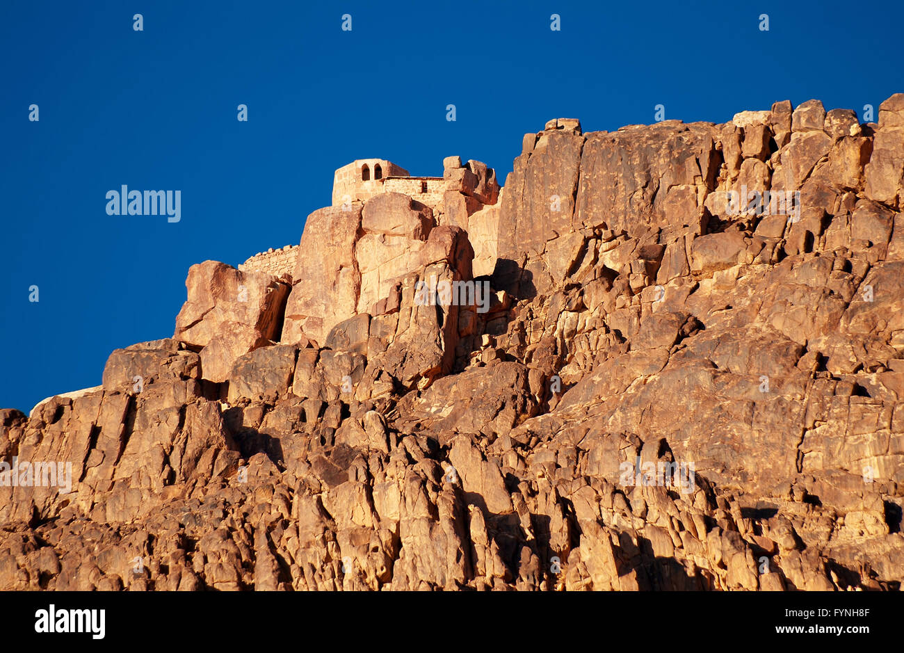 Chapelle Orthodoxe grecque sur le mont Sinaï / Moïse montagne à 2285m en Egypte Banque D'Images