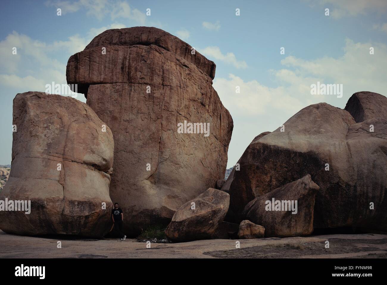Hisotrical Ruines de l'ancien royaume de Hampi en Inde, un patrimoine Banque D'Images