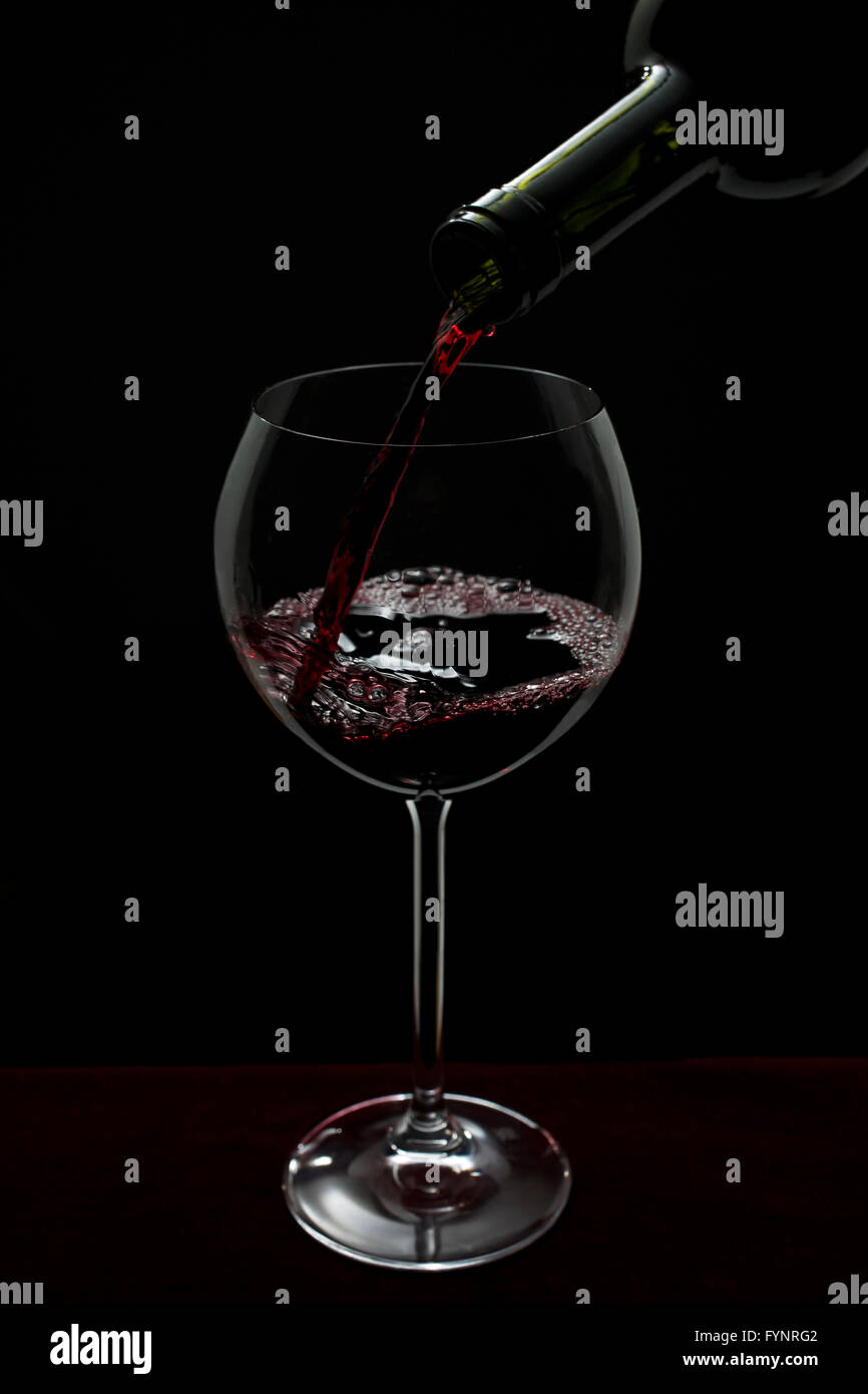 Verres de vin rouge Banque D'Images
