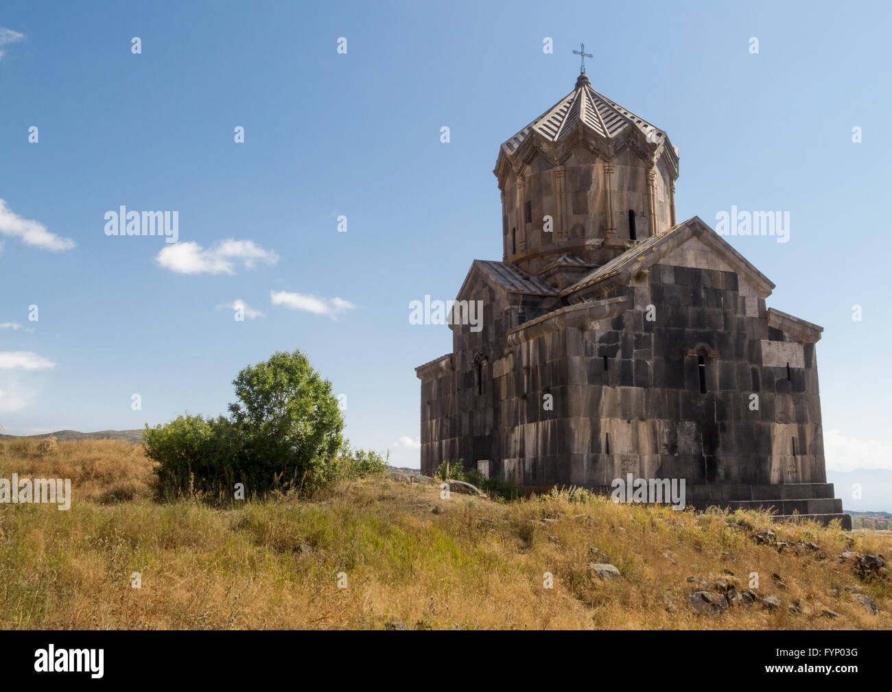 Près de l'église arménienne, l'Arménie Forteresse Amberd Banque D'Images