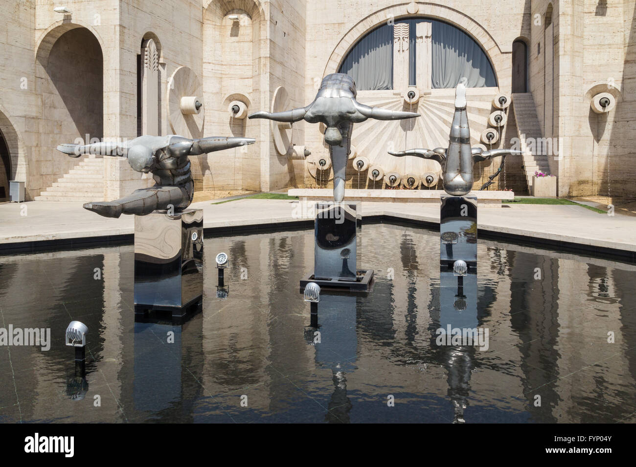 Sculpture, Cascade, Erevan, Arménie, Caucase Banque D'Images