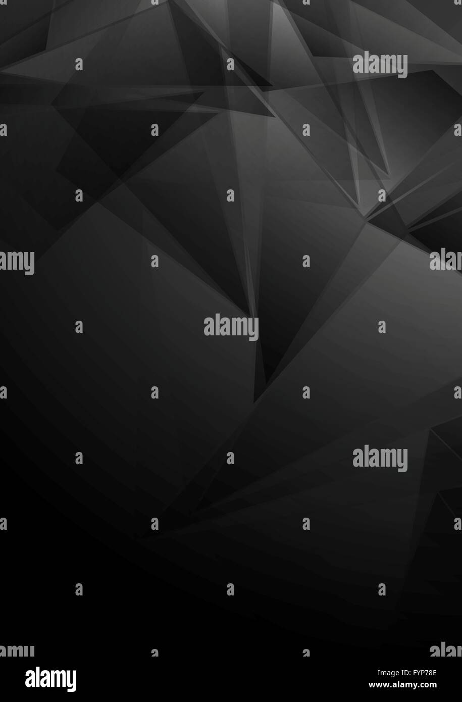 Bas noir foncé vecteur poly tech design Banque D'Images